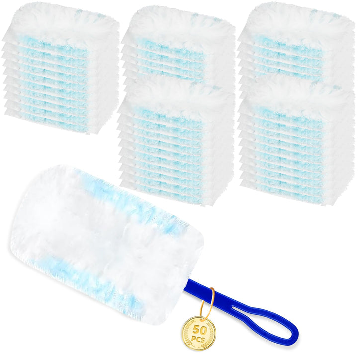 50 Stück Staubmagnet Nachfüllpack für Swiffer Staubmagnet, Einweg Staubwedel Starterset Aufsaugen St