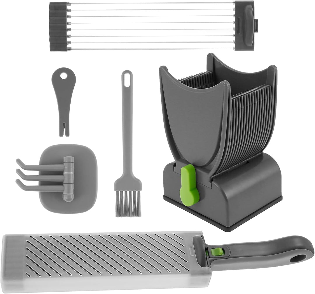 Fleischschneidemaschine,Verstellbarer Fleischschneider 2-4 mm Dick,Edelstahl Manueller Meat slicer,f
