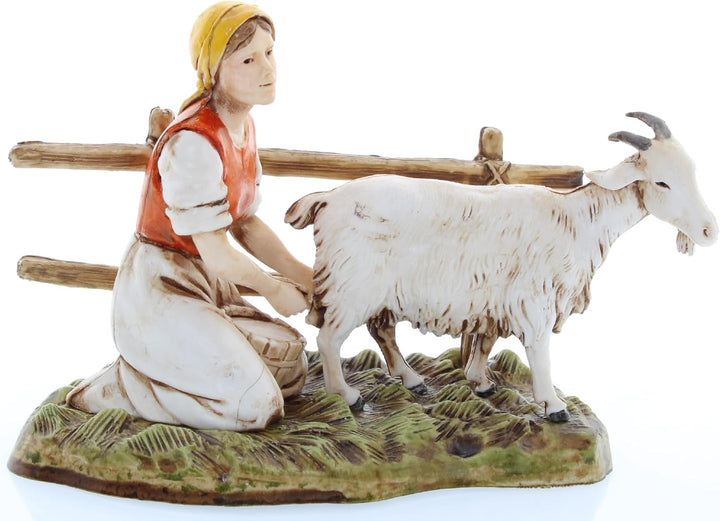 Moranduzzo Set 4 Berufe für Frauen für Krippe 10 cm Massstab 1:20 - Unzerstörbare Krippenfiguren - S