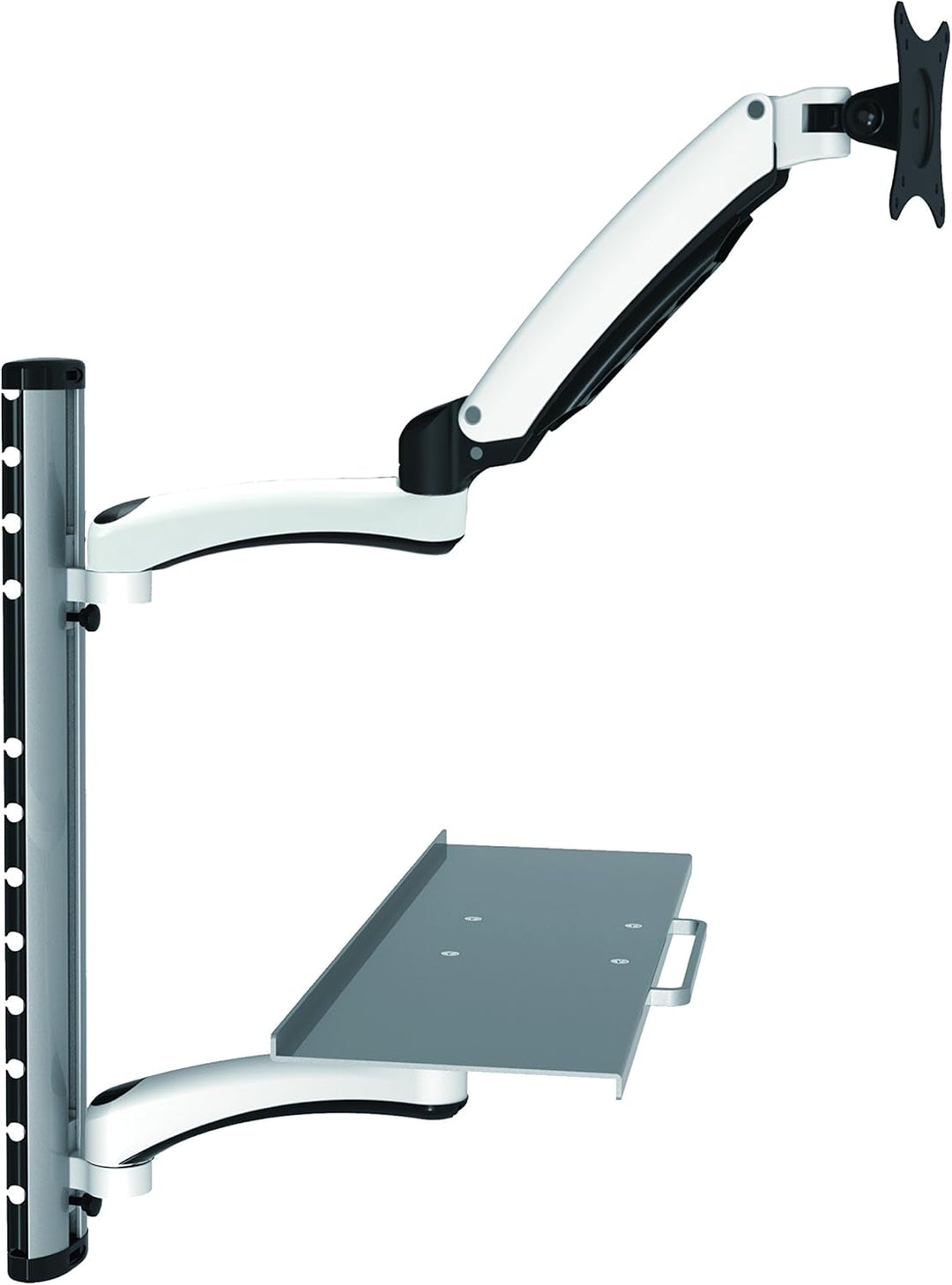 HFTEK - FY02CWS - Monitor Halter Wandhalterung für Bildschirme von 13-27 Zoll mit VESA 75/100 - Tast