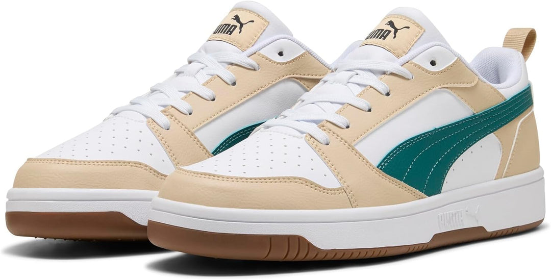 PUMA Unisex DivecatBadeschuhe 36 EU Toasted Almond Emerald Ice White Beige Green, 36 EU Toasted Almo