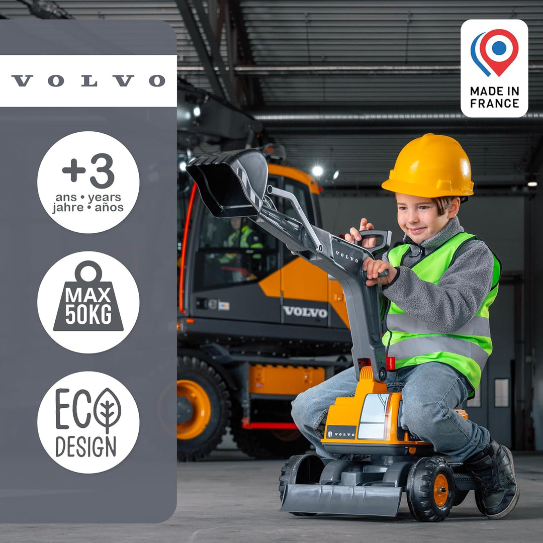 Falk - Bagger Volvo – ab 3 Jahren – Bagger und Schaufel mit Gelenken – drehbare Kabine 151