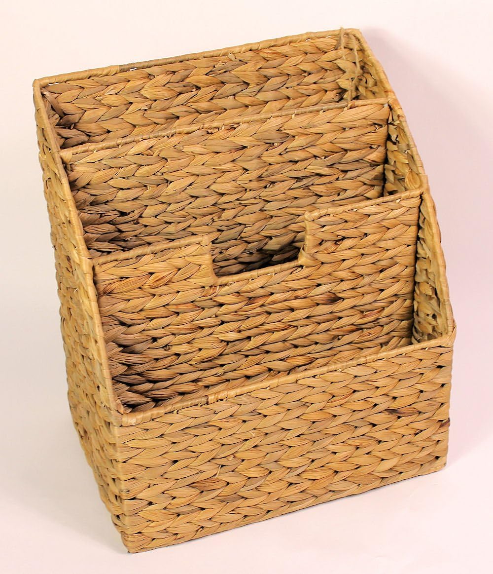 Zeitungsständer , Zeitungskorb Wasserhyazinthe 30 x 21 cm H 34 cm
