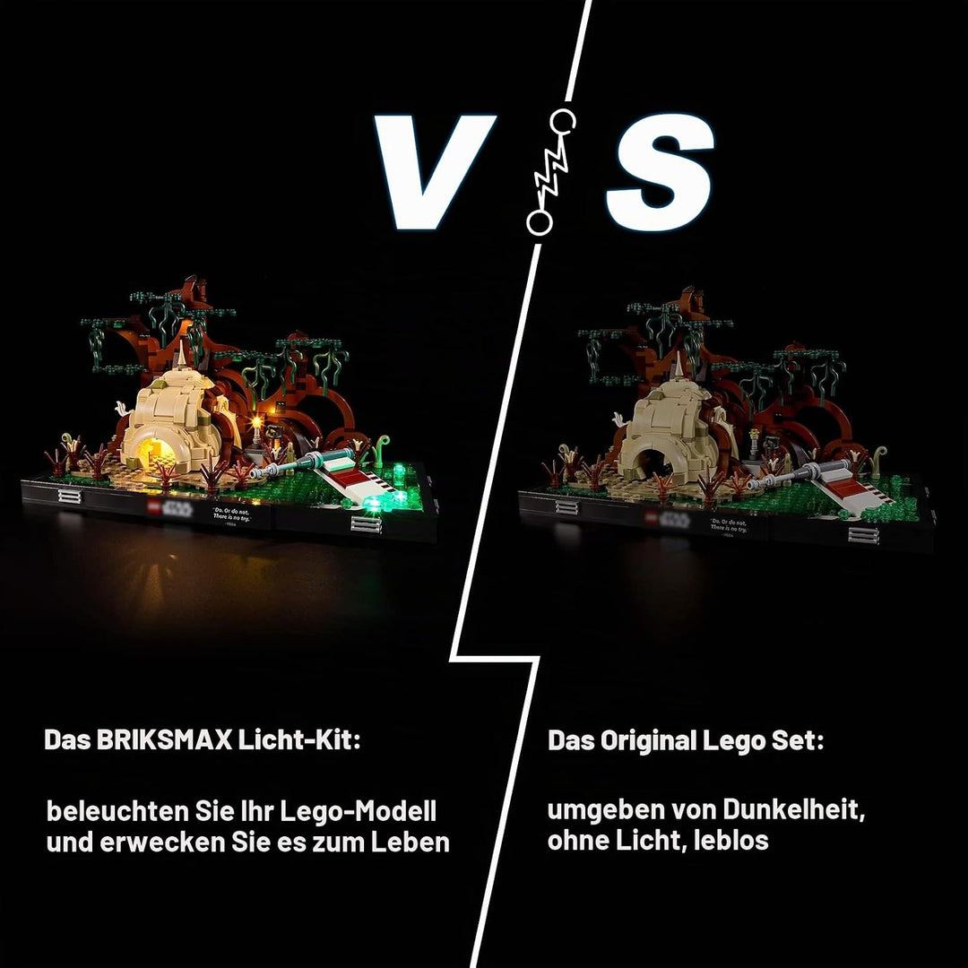 BRIKSMAX 75330 Led Beleuchtungsset für Lego Jedi Training auf Dagobah – Diorama - Compatible with Le