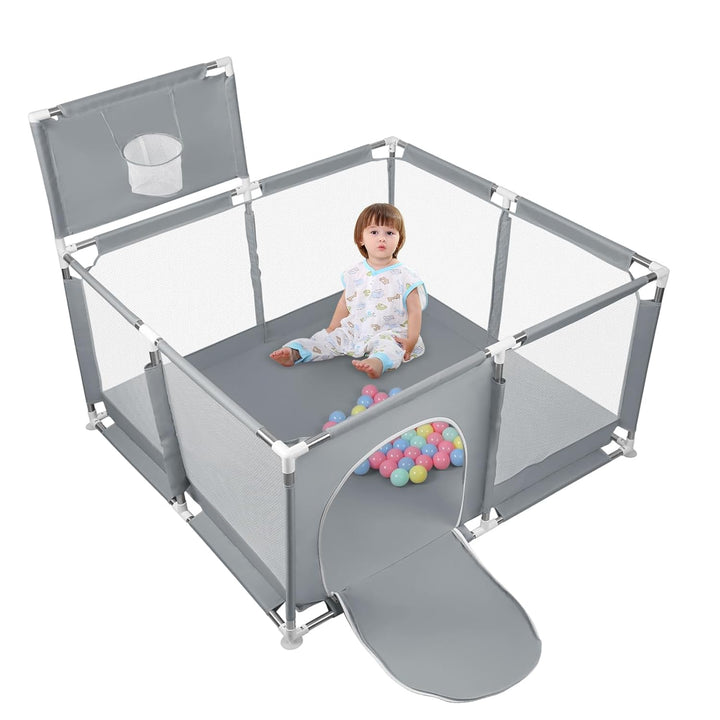 Spielplatz für Kinder mit Schnullern, verbesserte Version 2025, Baby-Einfriedung, Oxford-Stoff 300D,