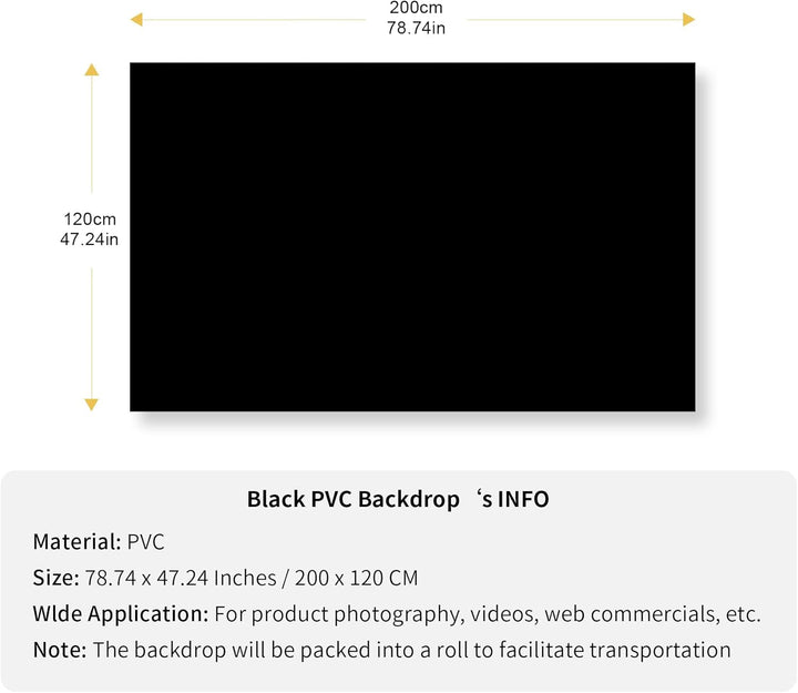 Selens PVC Hintergrund 120x200cm Wasserdicht Fotografie Hintergründe Matte und Glatte Doppelseitiger