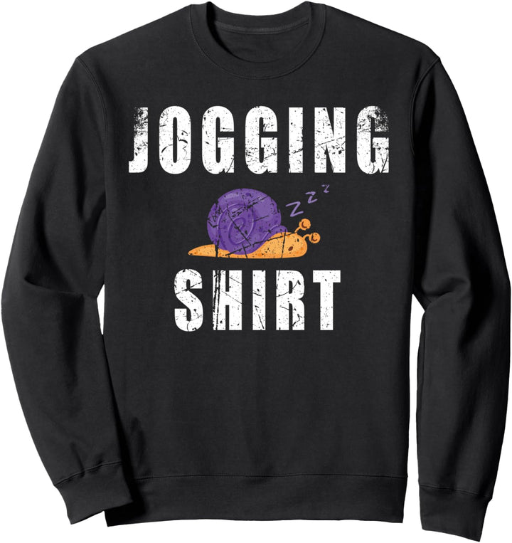 Jogging Shirt Schnecke Lustig Vintage Sweatshirt
