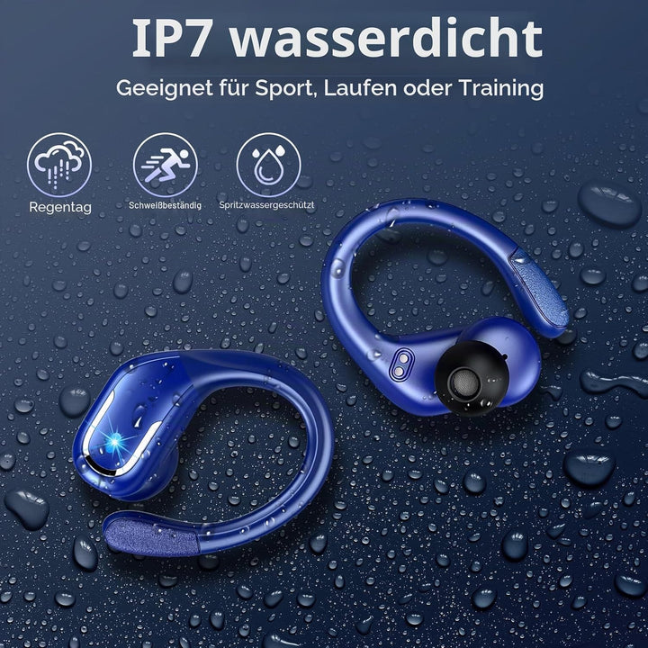 Bluetooth Kopfhörer Sport, In Ear Kopfhörer Bluetooth 5.4 mit 3D Bass HiFi-Stereo, 75Std 4 ENC Noise