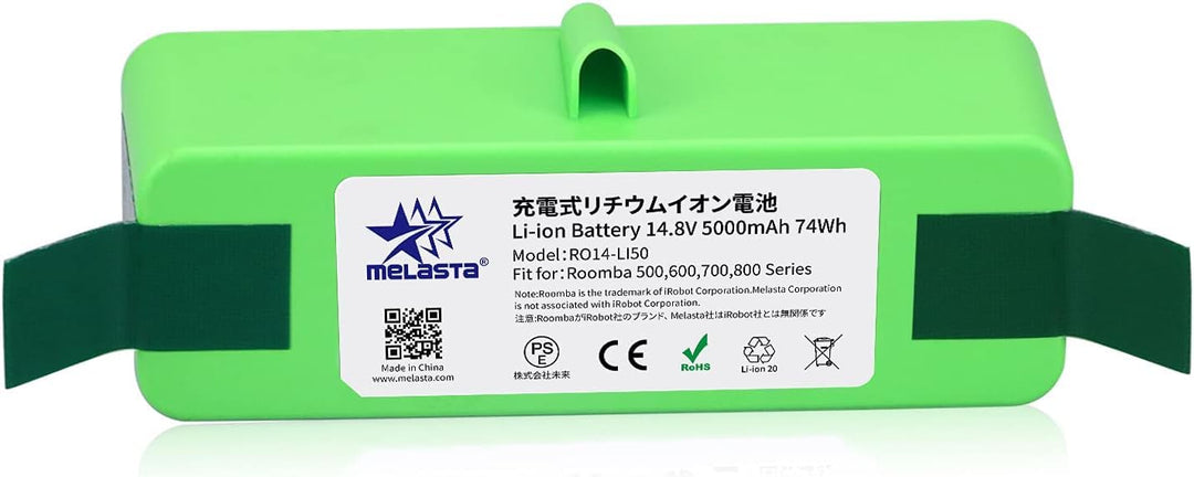 melasta 5000mAh Lithium-Ionen Ersatz Akku Kompatibel mit iRobot Roomba 500 600 700 800 Serie 880 890