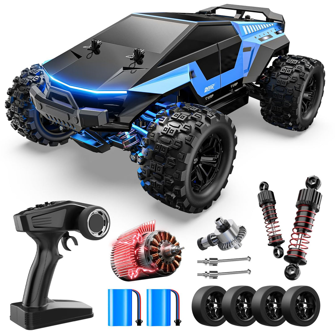 DEERC 1:18 RC Auto 40KM/H, Schnelles ferngesteuertes Drift &amp; Rennfahrzeug, 2,4GHz wasserdichtes Offr