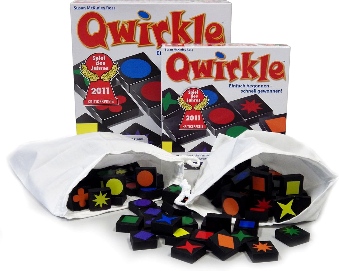 Schmidt Spiele 49311 Qwirkle, Spiel des Jahres 2011, Familienspiel, FFP Artikel Standard Packaging,