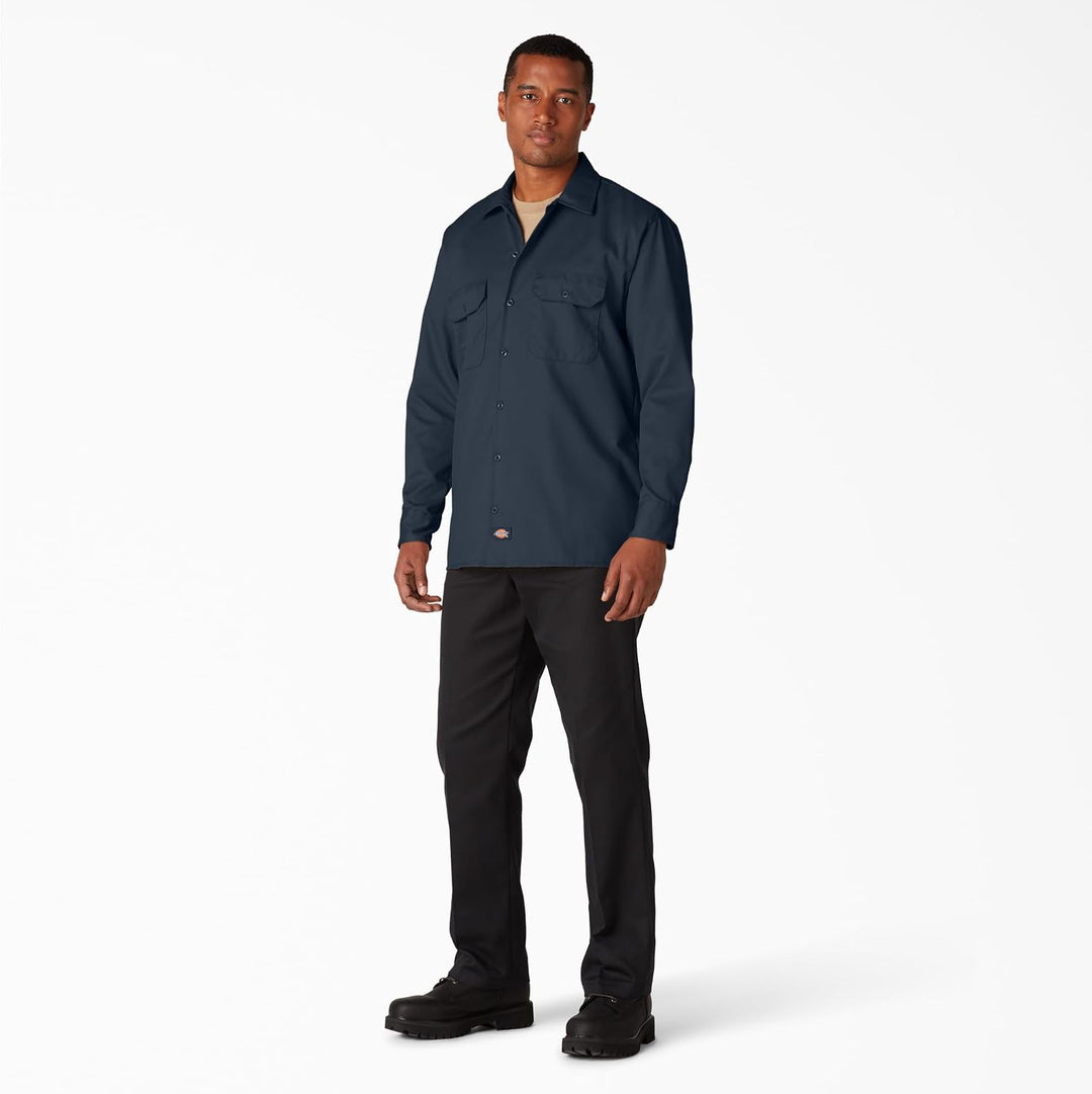 Dickies Herren Langarmshirt Langarm Hemd 56 Marineblau, 56 Marineblau