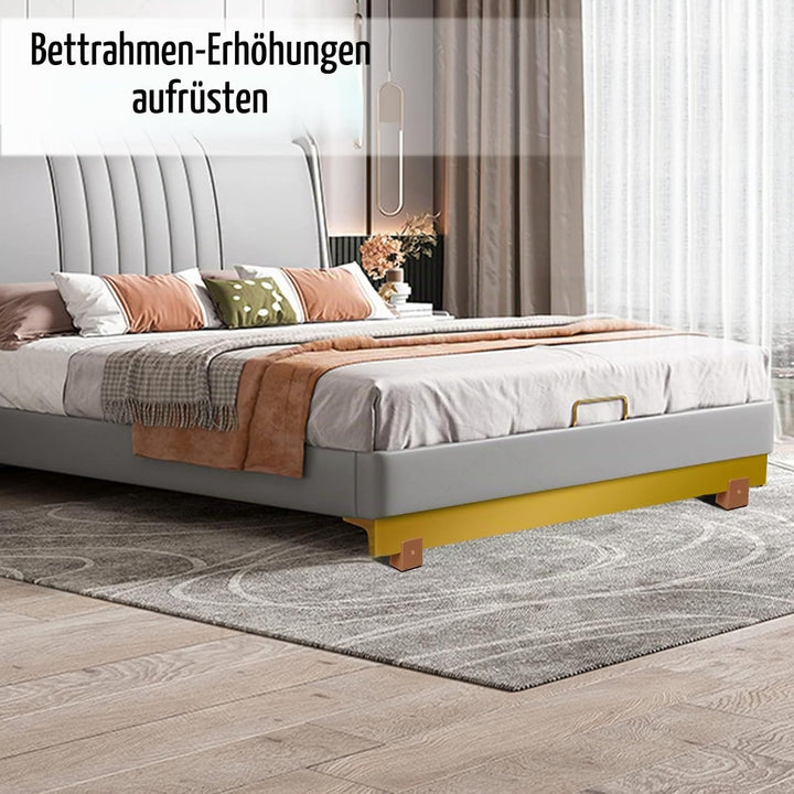 RCHYFEED Betterhöhung 2 Zoll Verstellbarer Schraubklemme, Möbelerhöhung 5 cm passend für Fussstärke