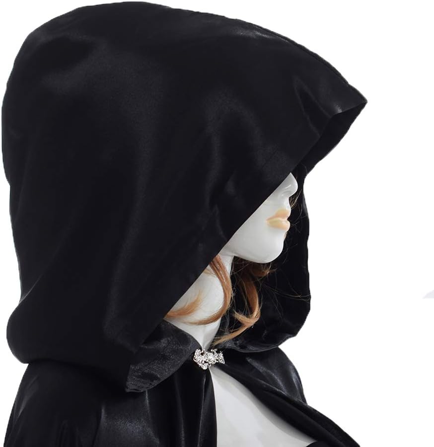 GRACEART Damen Cape Umhang Mit Kapuze Mittelalter Mantel Lang Halloween kostüm Für Hochzeit Braut Ab
