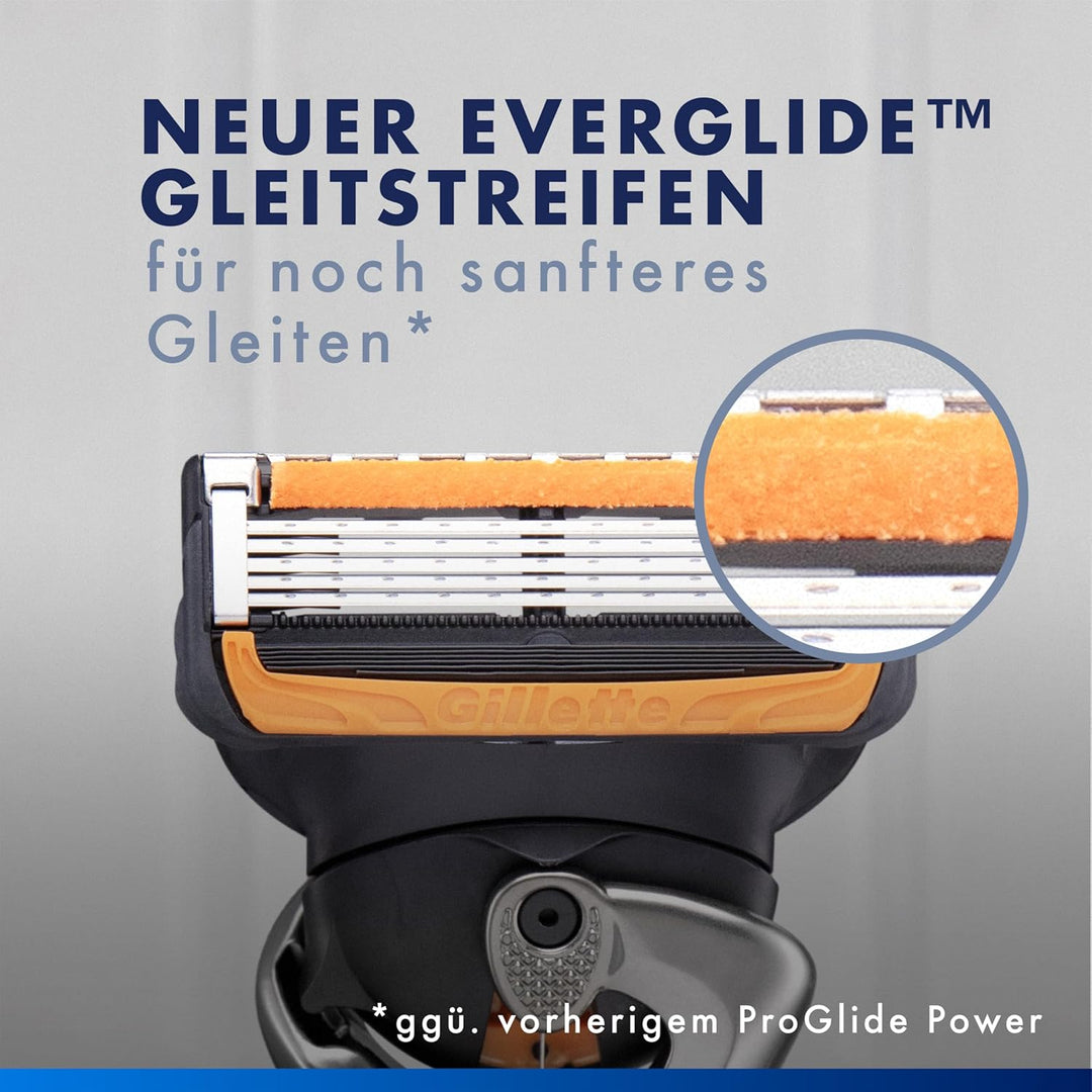 Gillette Proglide Power Klingen, 4 Original Ersatzklingen, Rasierklingen Herren, 2x Gleitstreifen vo