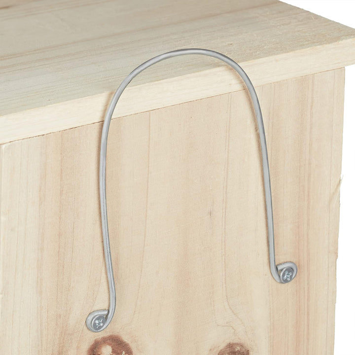 Relaxdays Nistkasten für Vögel, zum Aufhängen, Holz, Rinde, unbehandelt, 28 mm Einflugloch, HBT: 20x