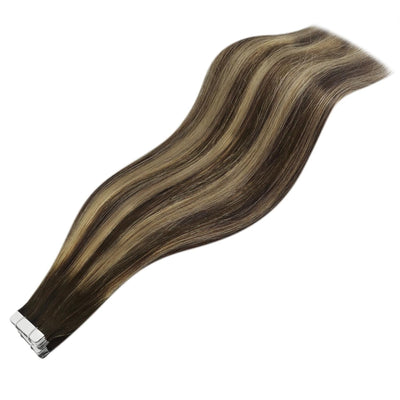 YoungSee Echthaar Extensions Tape Ombre Tape in Extensions Echthaar Kurz 30 cm Tape Haarverlangerung