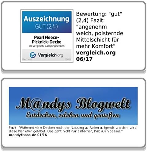 PEARL Picknickdecke: Fleece-Picknick-Decke mit wasserabweisender Unterseite, 200 x 175 cm (Picknickd