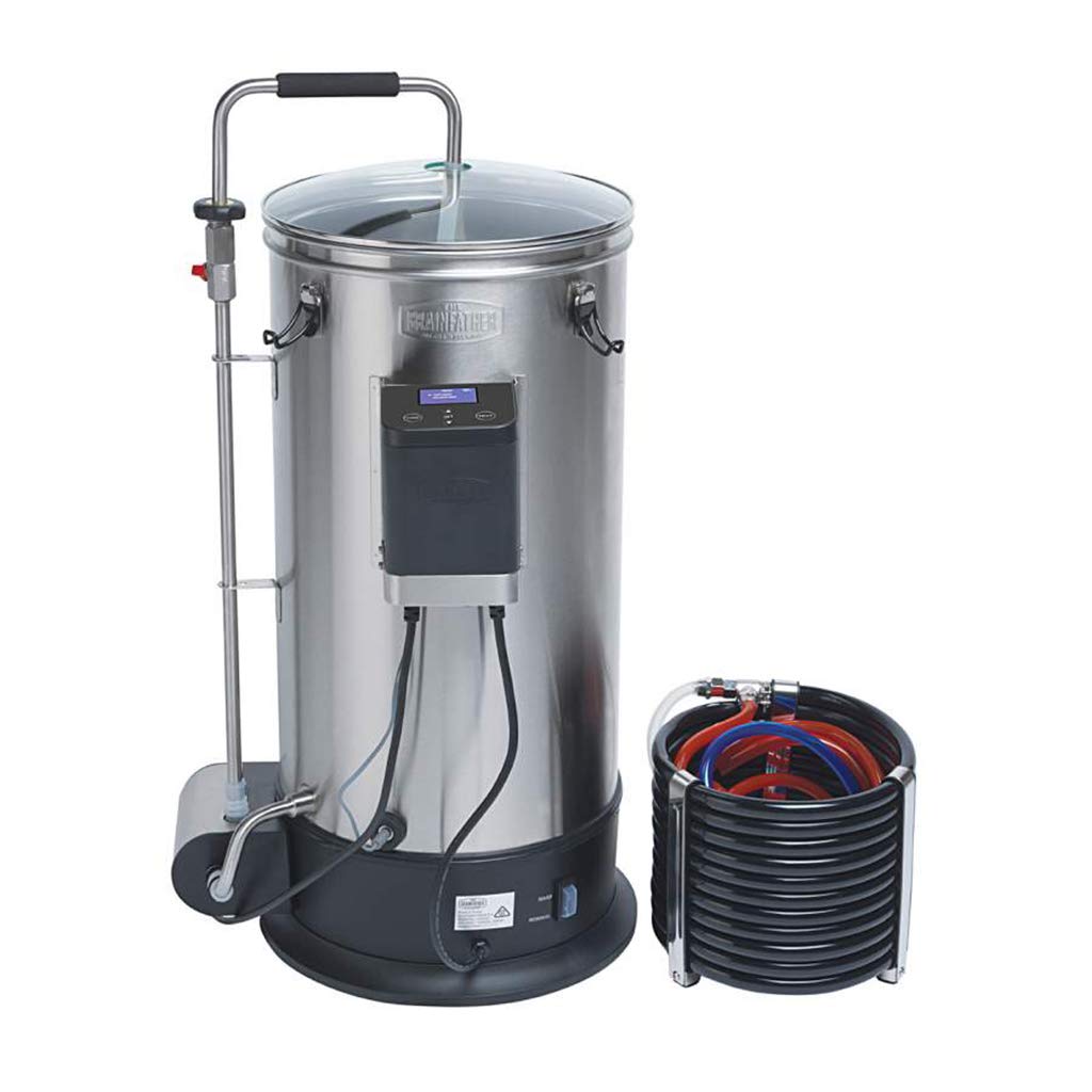 Grainfather Connect - Bierbrauanlage Edelstahl, 30 L Kapazität, kräftige Magnetpumpe, Gegenstrom-Wür