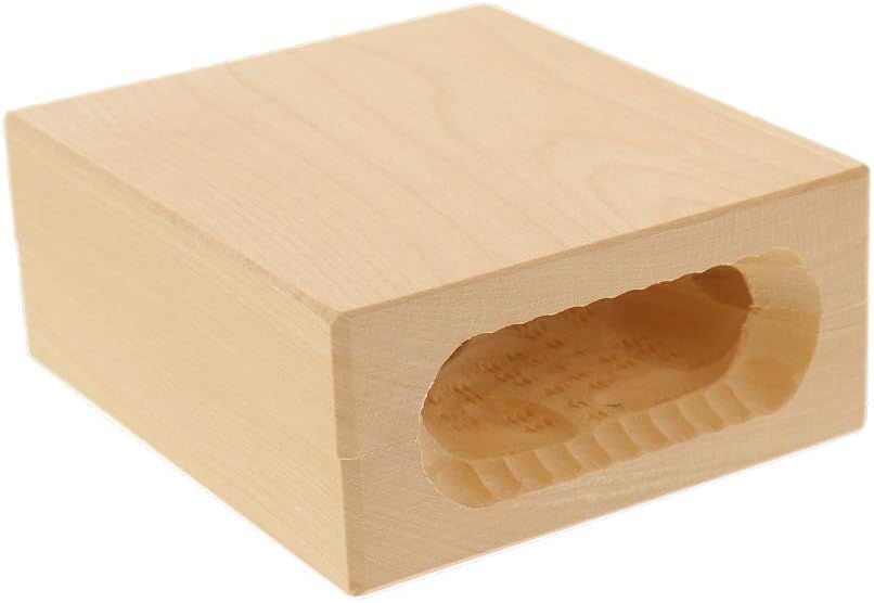 Hofmeister Holzwaren Butter-Klappform, 2-teilig, Hase, 12 cm, handgeschnitzt in Deutschland, Butterf