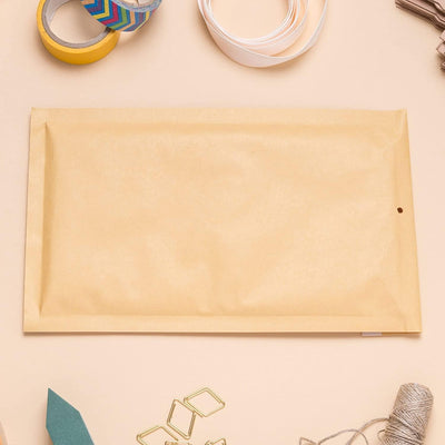 Gepolsterte Umschläge aus Polyethylen-Innenpolster, Farbe Braun, Versandtaschen mit Kapazität für Do