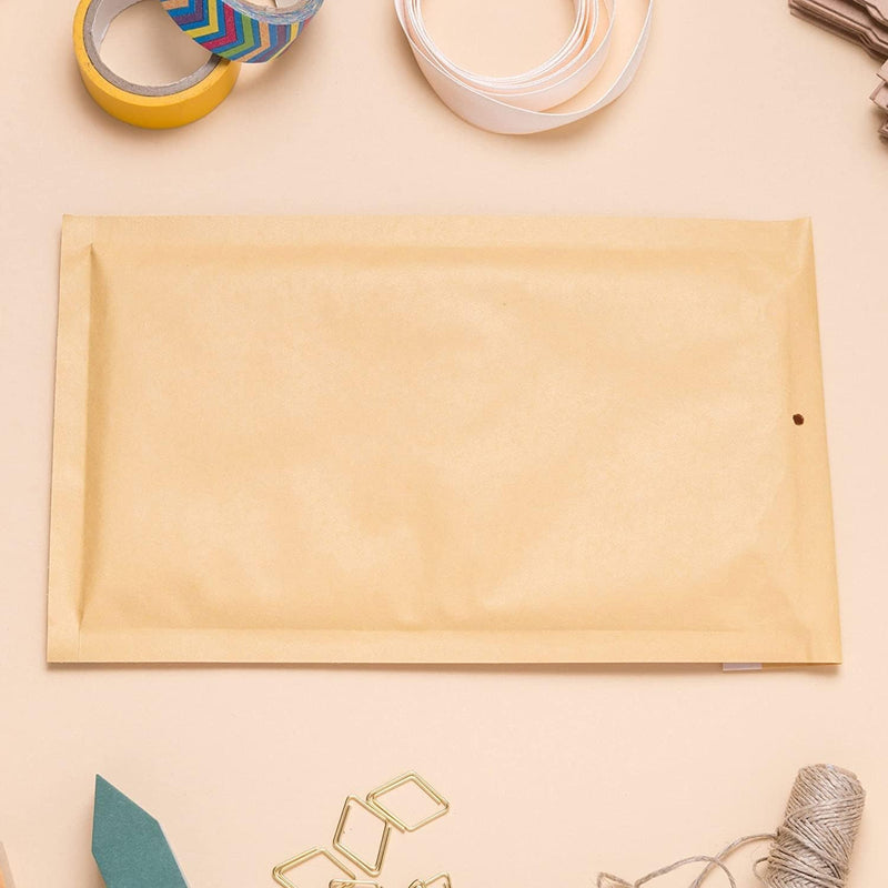 Gepolsterte Umschläge aus Polyethylen-Innenpolster, Farbe Braun, Versandtaschen mit Kapazität für Do