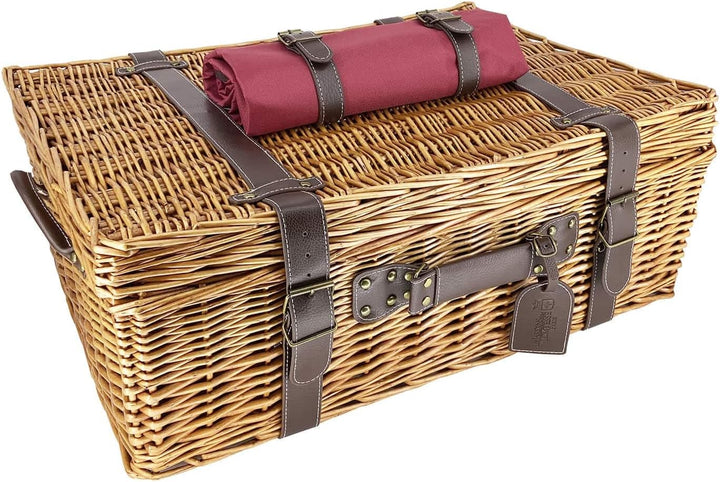 Les Jardins de la Comtesse - Picknickkiste aus Weide und Leder, Champs-Elysées Bordeaux – 6 Personen