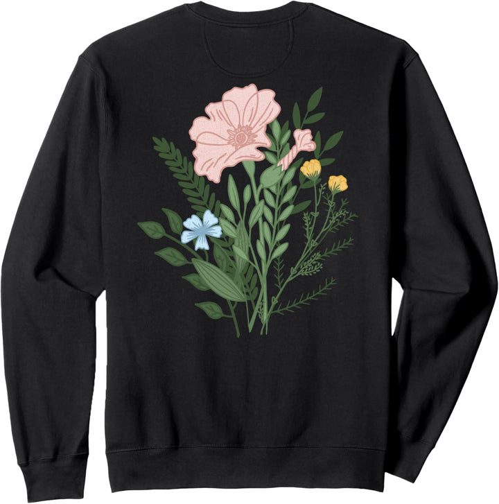 Trendy Kindness Matters Simple Text Floral Bouquet Sweatshirt