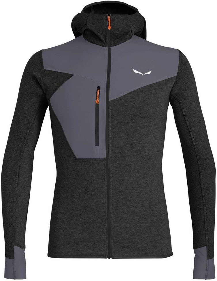 Salewa Herren Puez Hybrid Pl M Fz Fleecejacken Black Out Melange/3860 S, Black Out Melange/3860 S