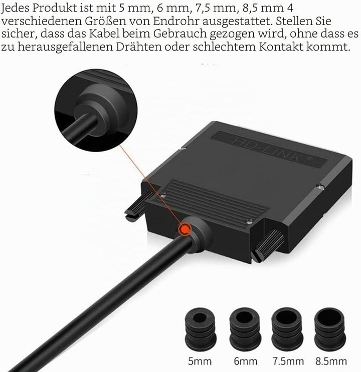 PENGLIN Thinner DB37 Solderless RS232 D-SUB Serial to 37-pin Port Terminal Stecker Adapterverbinder