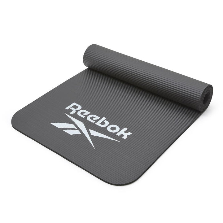 Reebok Trainingsmatte - Rutschfeste Gymnastikmatte aus natürlichem Gummi in 7mm, 10mm, 15mm und vers