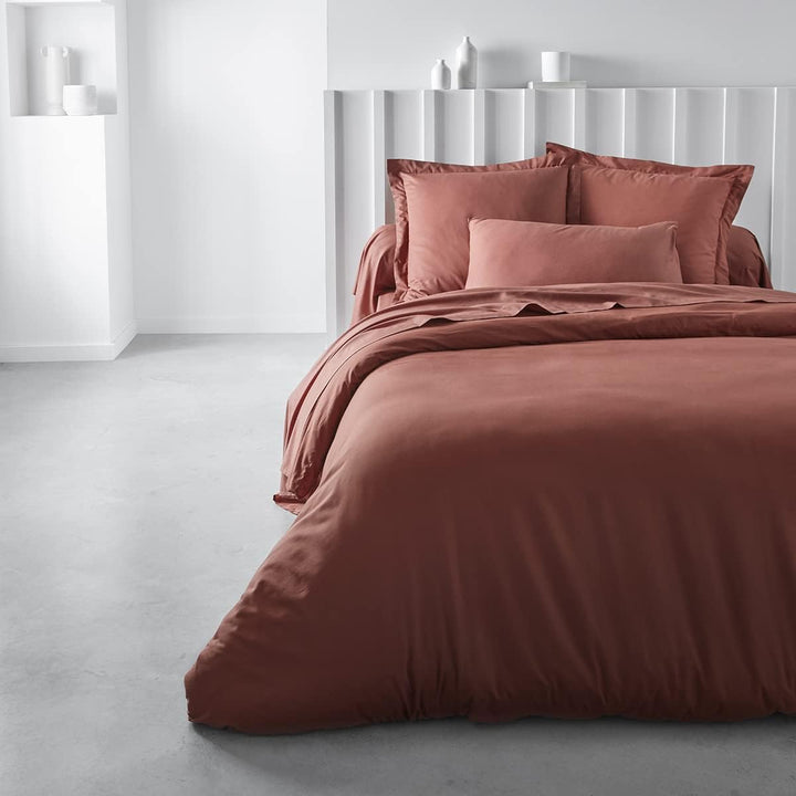 Today Bettbezug 240 x 260 cm, für Doppelbett, Baumwolle, Terrakotta