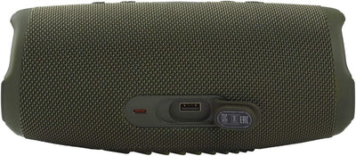 JBL Charge 5 Bluetooth-Lautsprecher in Khaki – Wasserfeste, portable Boombox mit integrierter Powerb