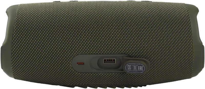 JBL Charge 5 Bluetooth-Lautsprecher in Khaki – Wasserfeste, portable Boombox mit integrierter Powerb