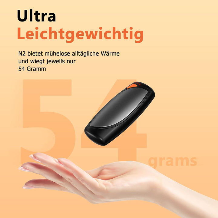 COTOP Handwärmer Elektrisch, 2 Pack Hand Warmers Wiederverwendbar mit Ladecase, 14000 mAh Akku Aufla