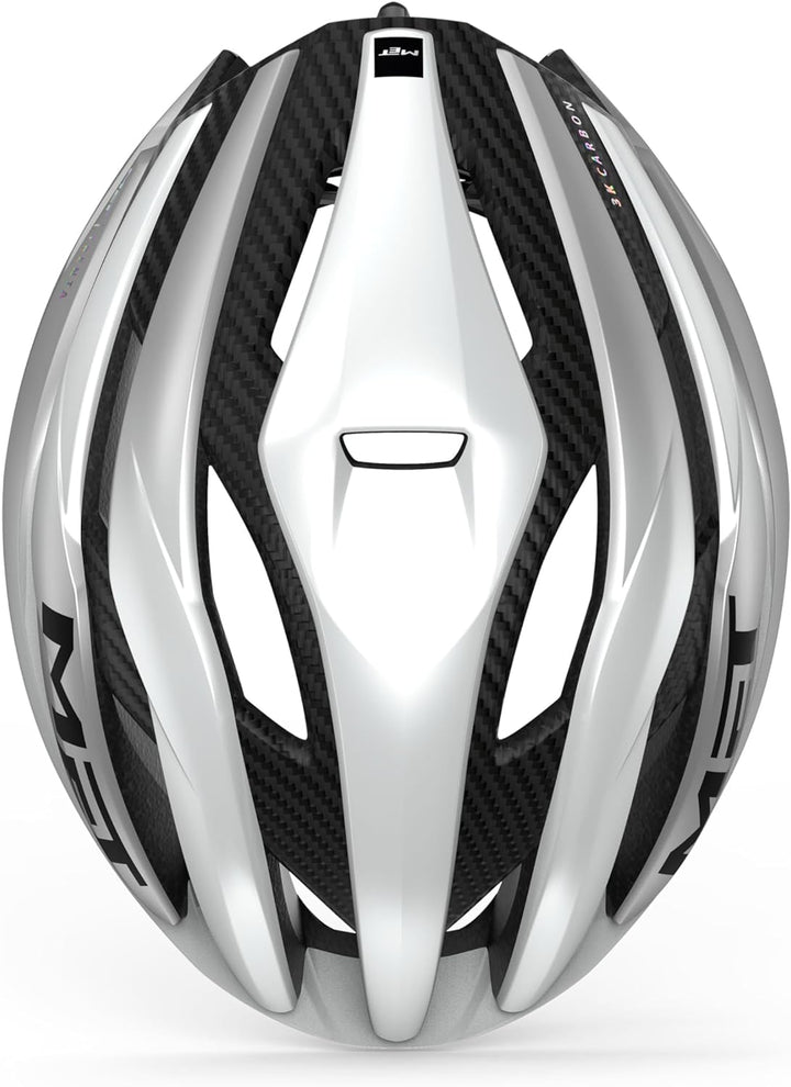 MET Trenta 3K Carbon MIPS Helm weiss/grau Einheitsgrösse, Einheitsgrösse