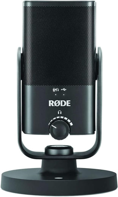 Rode NT-USB Mini USB-Kondensator-Mikrofon + NTH-100 Studio-Kopfhörer + keepdrum Mikrofasertuch NT-US