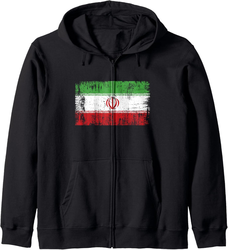 Iran Fahne Iranische Flagge Geschenk Persien Fussball-Fan Kapuzenjacke