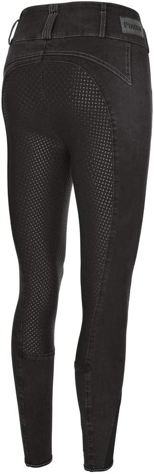 Pikeur Damen Candela Jeans Reithose Denim Spot 44 Schwarz, 44 Schwarz