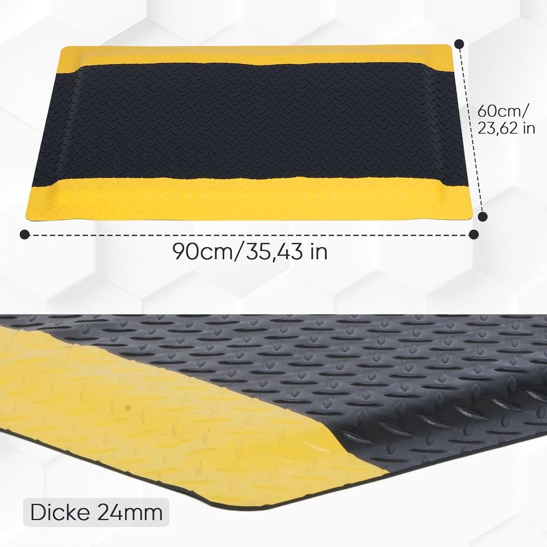 MYOYAY Anti-Ermüdungsmatte 60 × 90 cm Ergonomische Arbeitsmatte mit Noppen Design rutschfeste Stehma