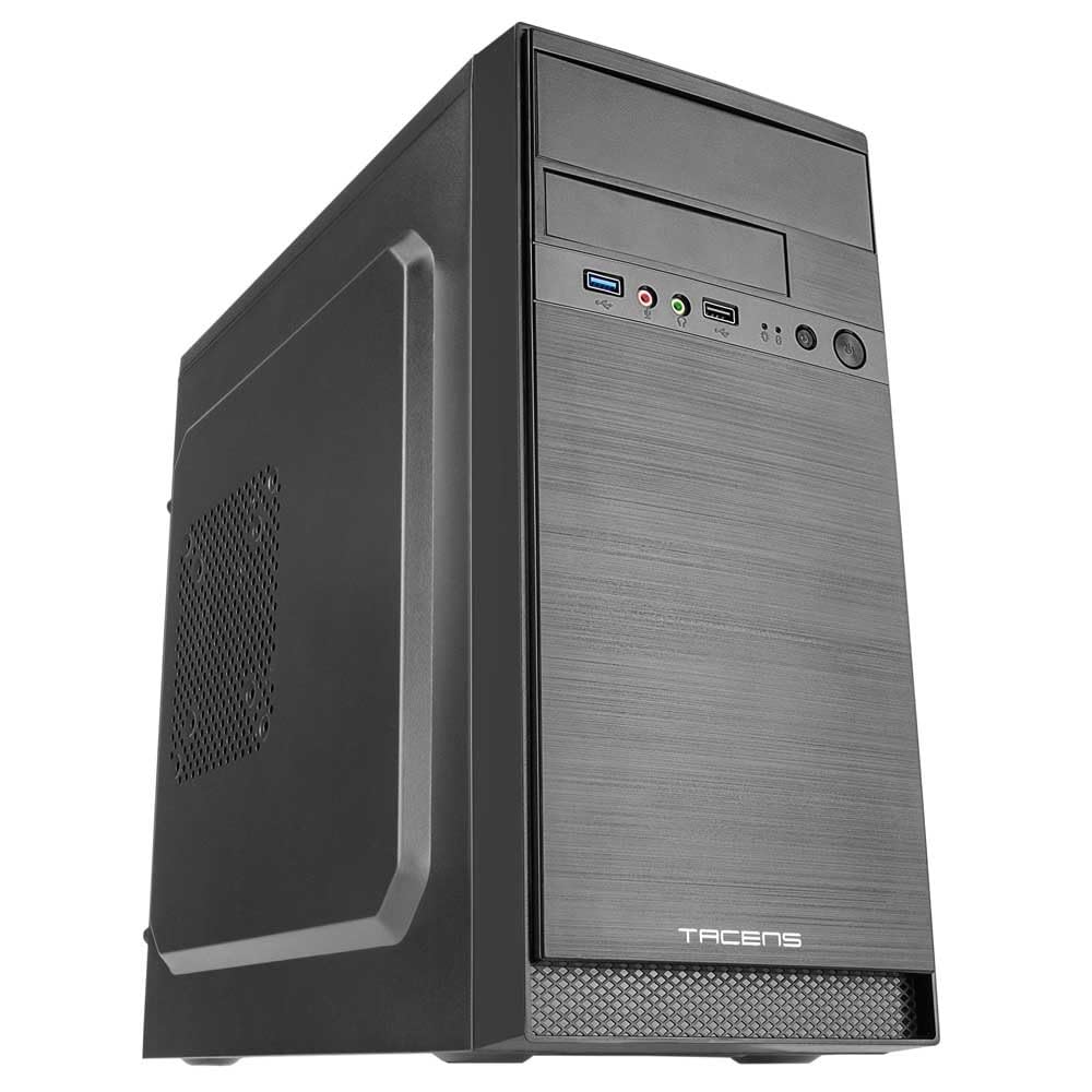 Tacens Anima AC4 - PC Gehäuse, Mini Tower, microATX, Aluminiumoberfläche, USB 3.0, AC4