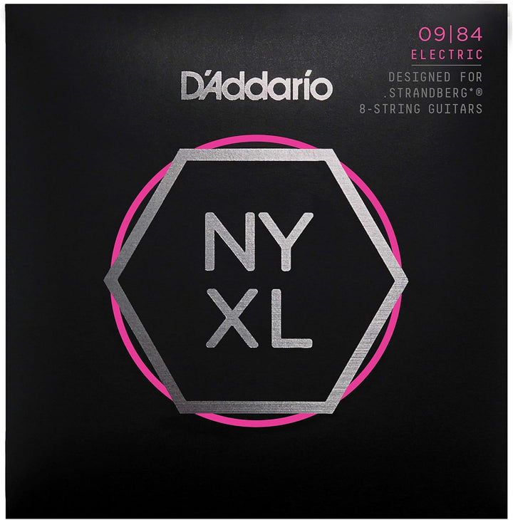 D'Addario Premium Saiten 8-Saiter Strandberg-Gitarre | HÖCHSTE QUALITÄT DER BELIEBTESTEN SAITENMARKE