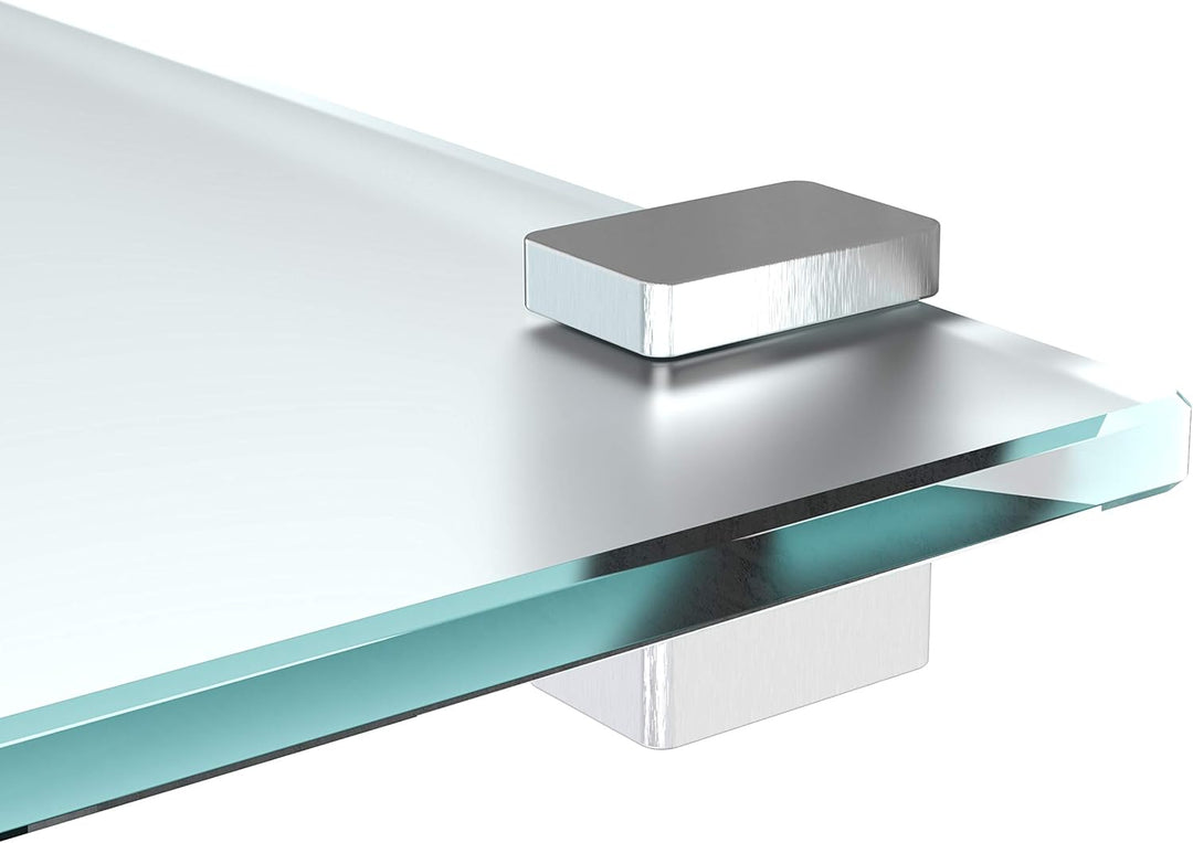 bijon Glasregal Glasablage Wandregal Glas Bad-Regal Glas Badezimmer Regal Badablage Ablageregal - 8m