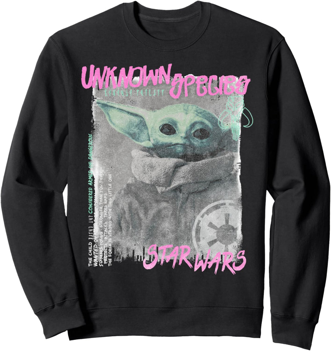 Star Wars The Mandalorian The Child Unknown Species Grunge Sweatshirt
