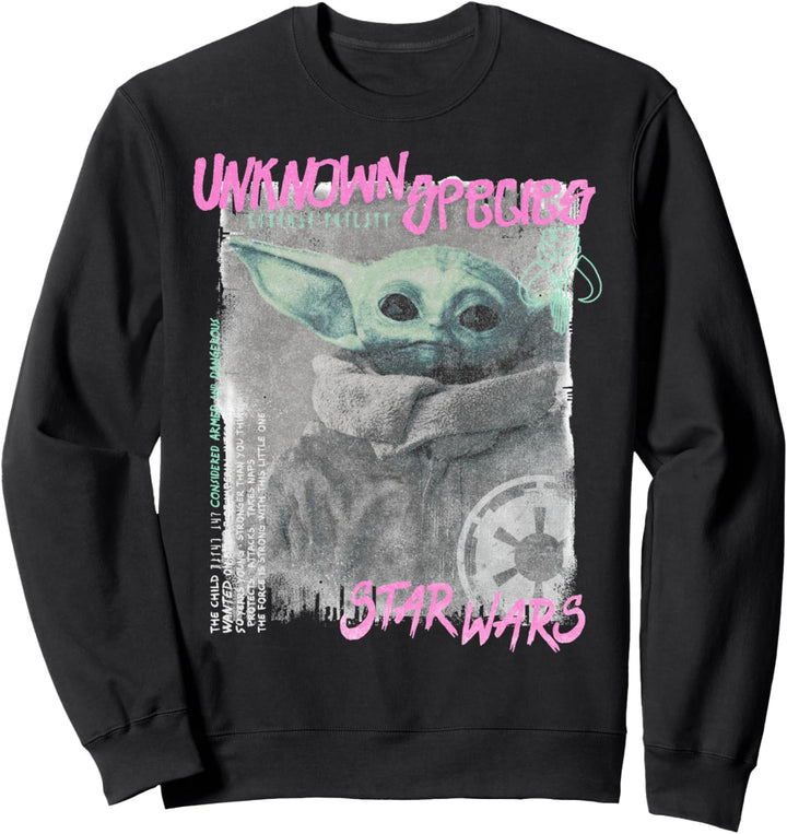 Star Wars The Mandalorian The Child Unknown Species Grunge Sweatshirt