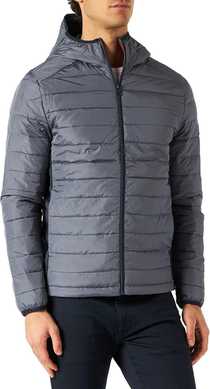 Jack &amp; Jones Herren Jjeace Spring Puffer Hood Steppjacke mit Kapuze XL Grisaille, XL Grisaille