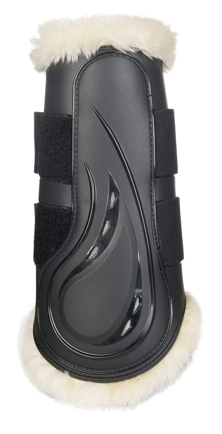 HKM Dressur Gamaschen -Comfort- mit Schlagschutz Schwarz XL, Schwarz XL