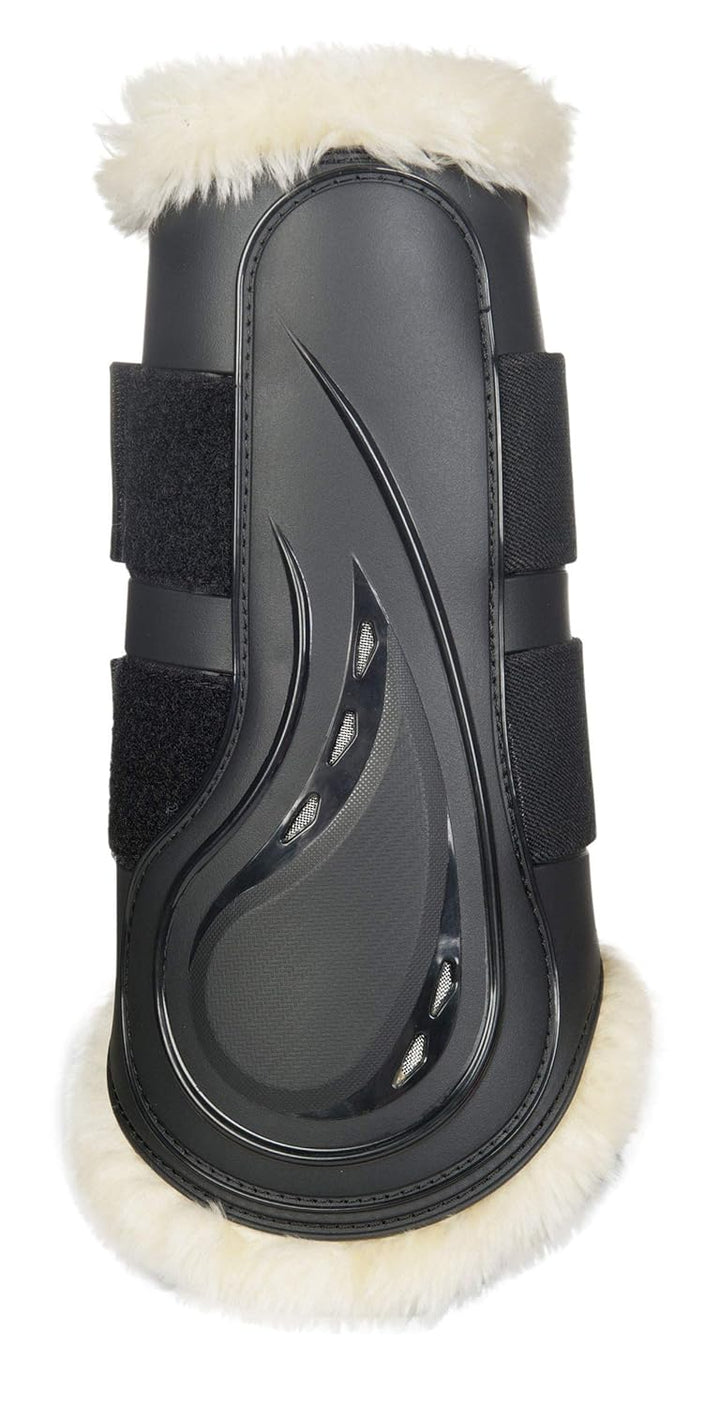 HKM Dressur Gamaschen -Comfort- mit Schlagschutz Schwarz XL, Schwarz XL