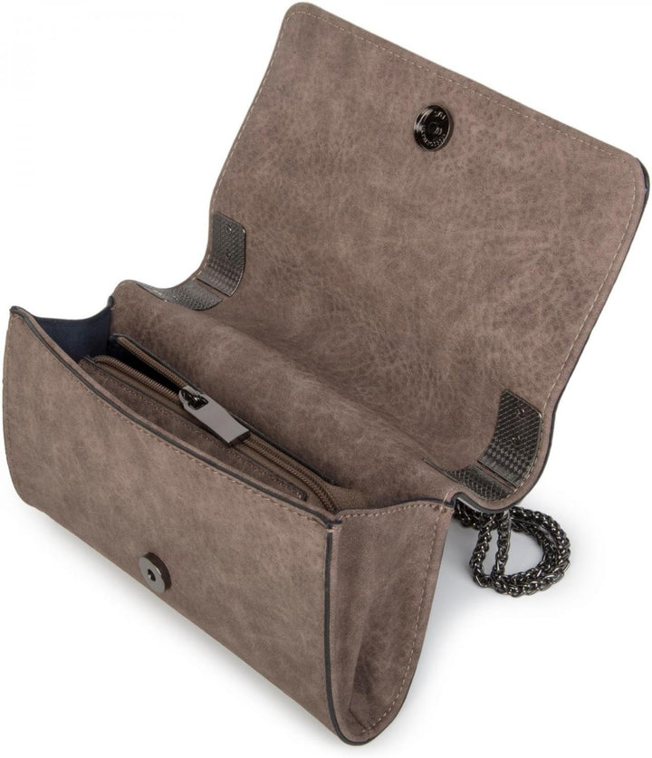styleBREAKER Clutch, Abendtasche mit Metallspangen und Gliederkette, Vintage Design, Damen 02012046
