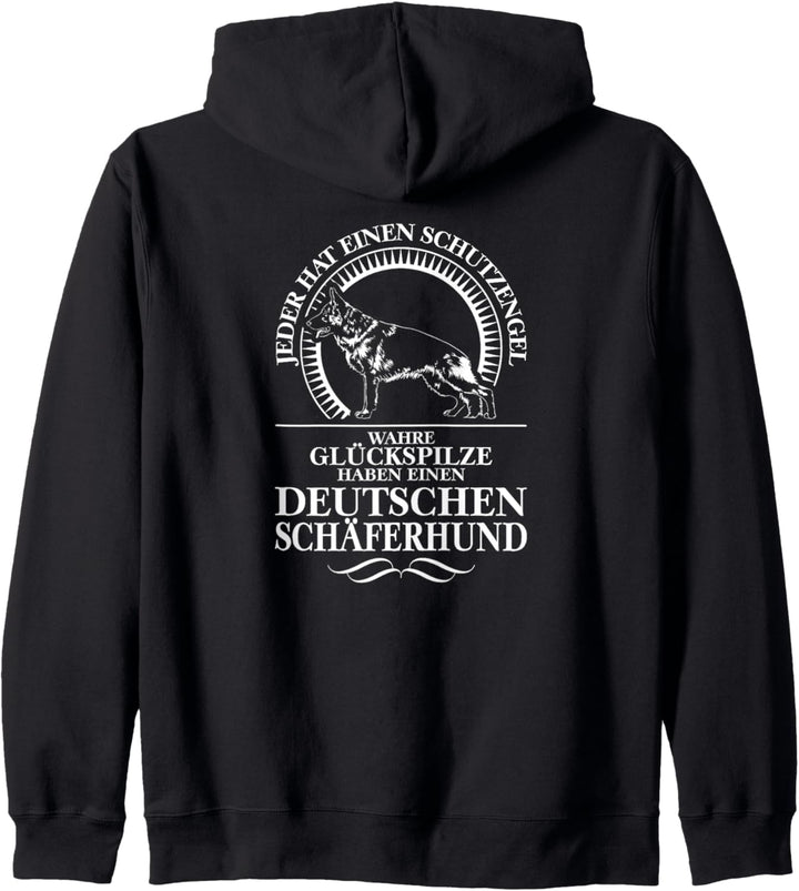 Deutscher Schäferhund Schutzengel Hund Hunde Hundespruch Kapuzenjacke